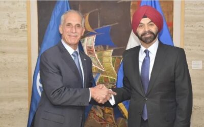 Nasry Asfura sostiene encuentro con el presidente del Banco Mundial